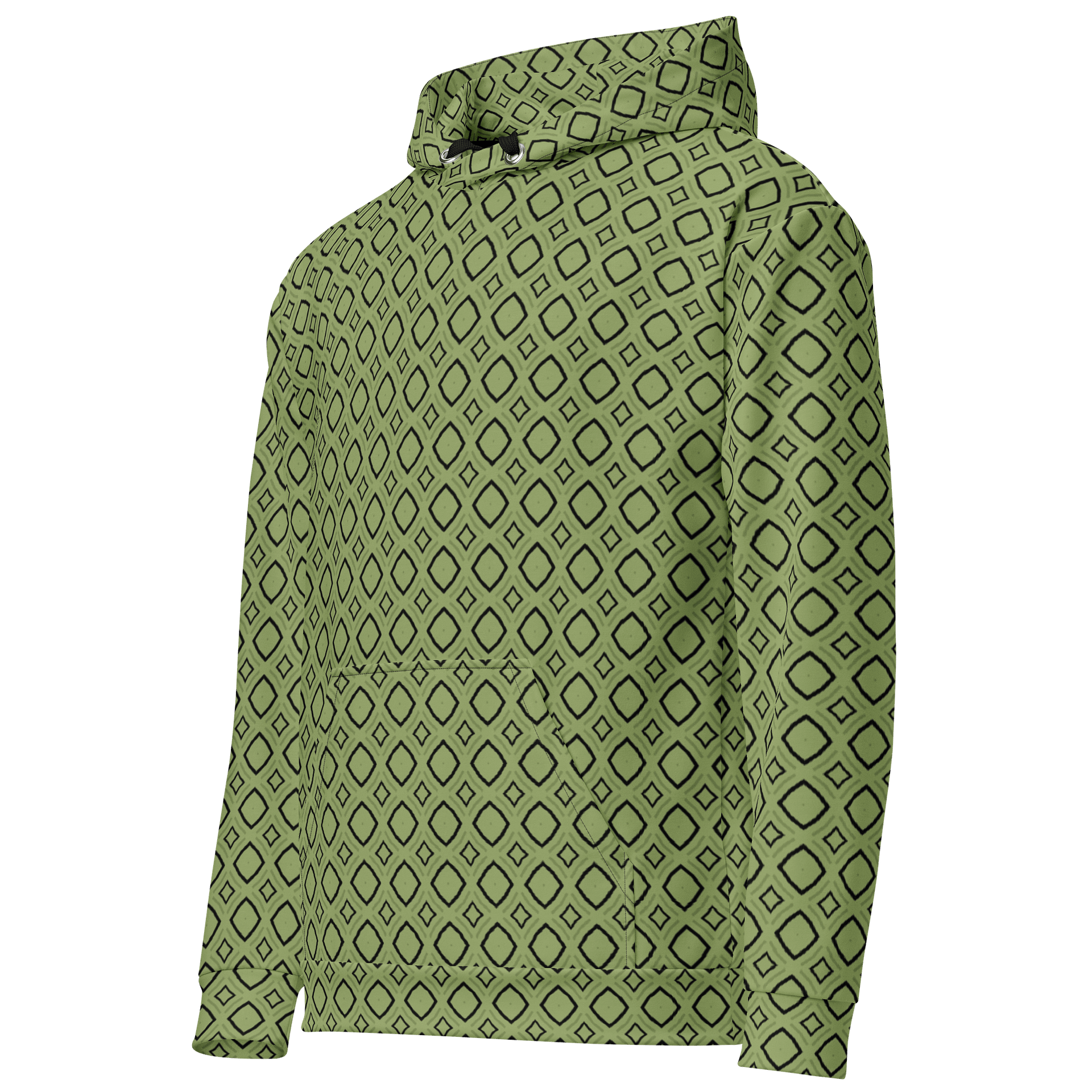 Bumble Delight Geometric Allover Print Hoodie for Men and Women product image (2)