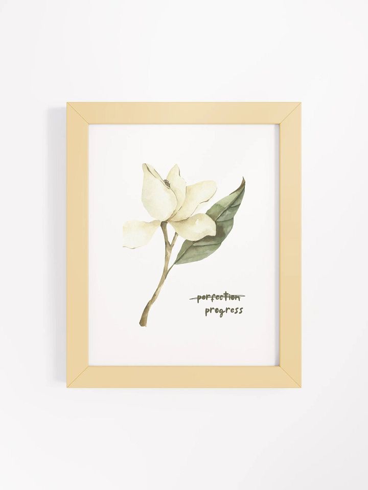 Progress, Not Perfection Botanical Wall Art product image (1)