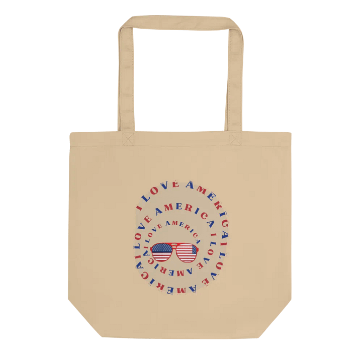 Econscious Eco-Friendly Tote Bag, I LOVE AMERICA product image (1)