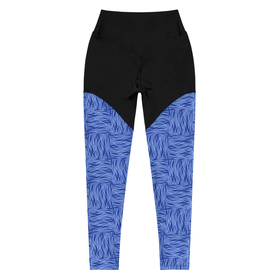 Powder Blue All-Over Print Sports Leggings product image (6)