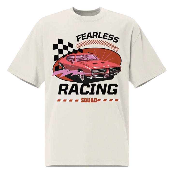 Fearless: racing oversized t-shirt product image (2)