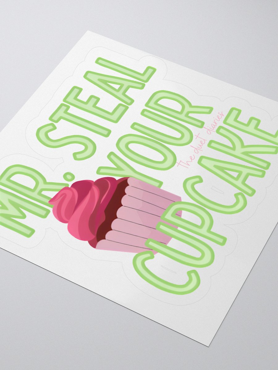 Mr. Steal Your Cupcake Sticker (3″ × 3″) product image (3)