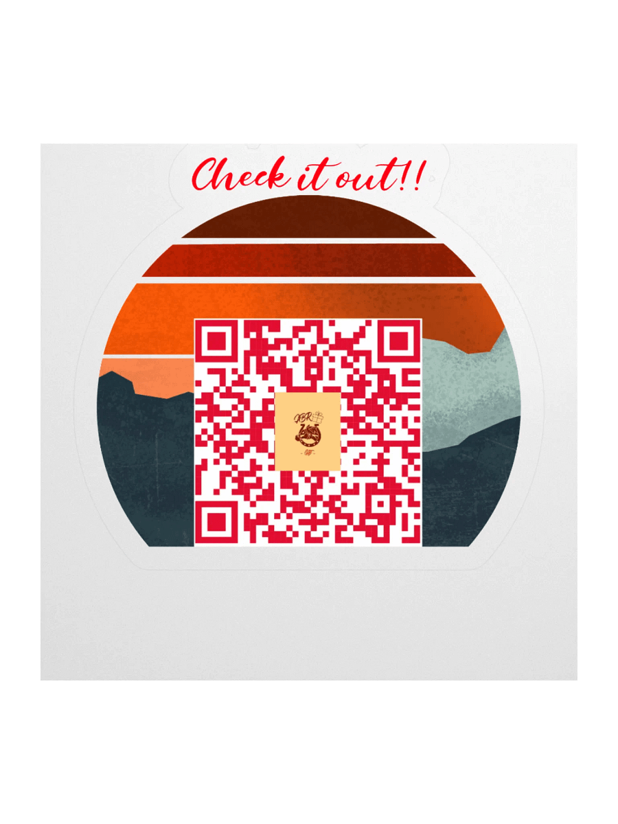 Sunset QR Code Sticker product image (1)