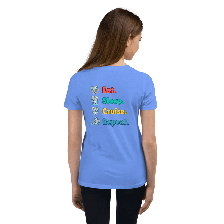 Eat Sleep Cruise Repeat! | Kid's List Shirt product image (2)