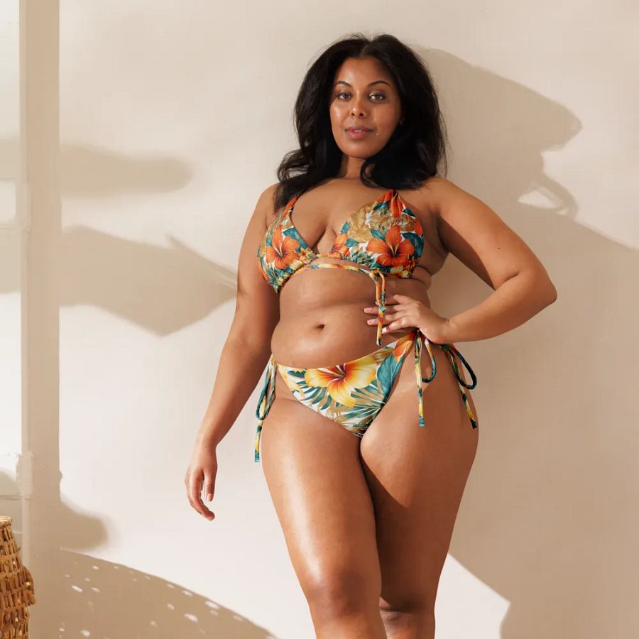 Hawaiin Blooms Recycled Bikini Set product image (6)