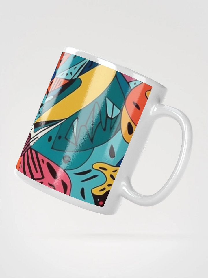 Vivid Abstract Mosaic Mug-White product image (2)