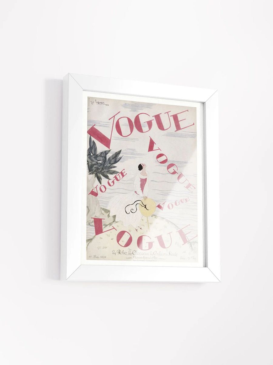 Vintage French Vogue Magazine Cover June, 1924 by Georges Lepape product image (20)