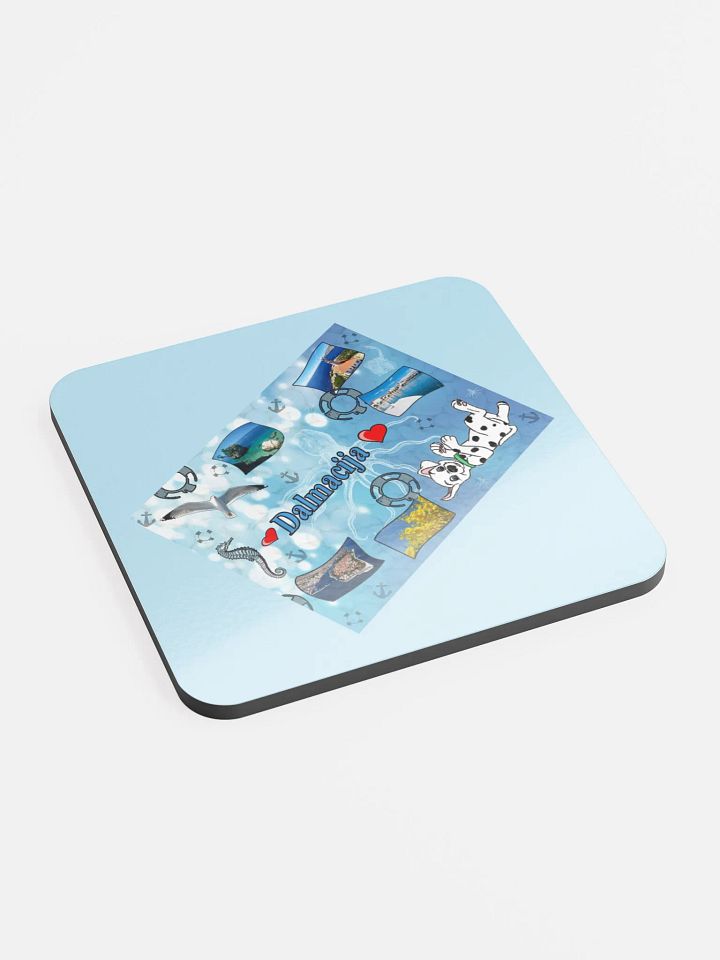 Dalmacija summer - Glossed Cork Coaster product image (2)