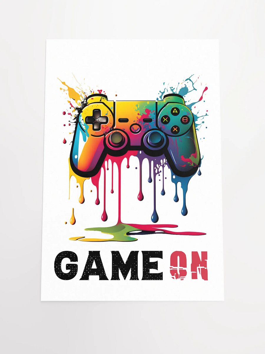 Game On: Xbox Controller – Gaming Splattered Poster Paint product image (2)