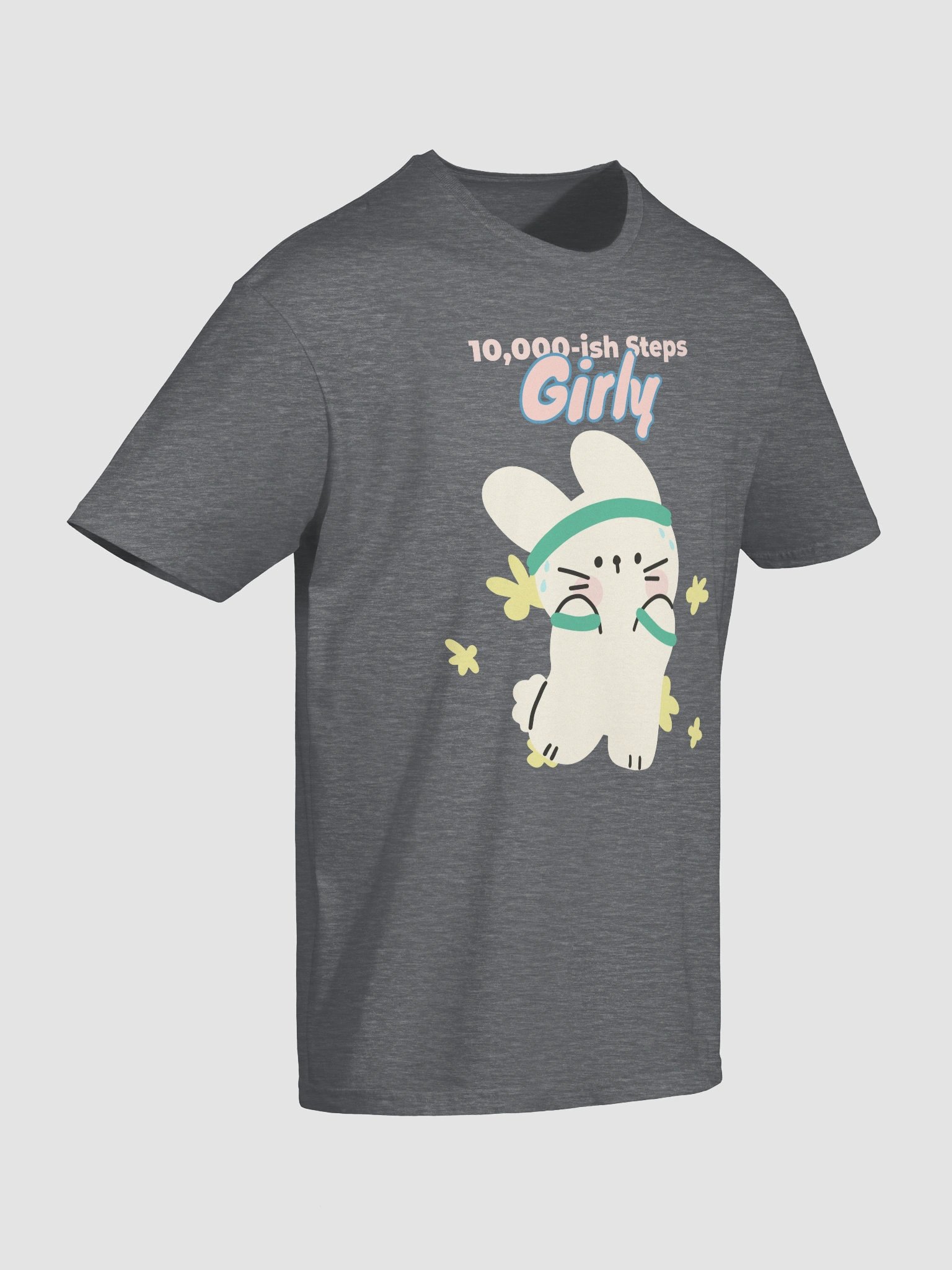 Girly Bunny 10K Steps T-Shirt product image (6)