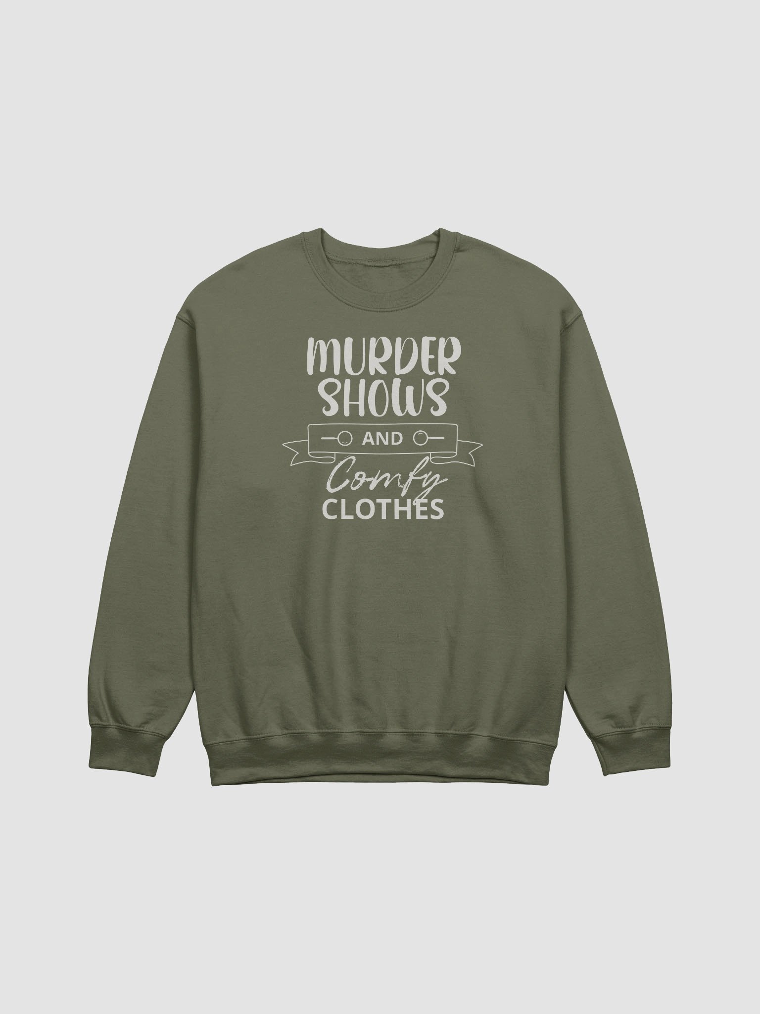 Murder Shows and Comfy Clothes Halloween Sweatshirt - Dark product image (2)