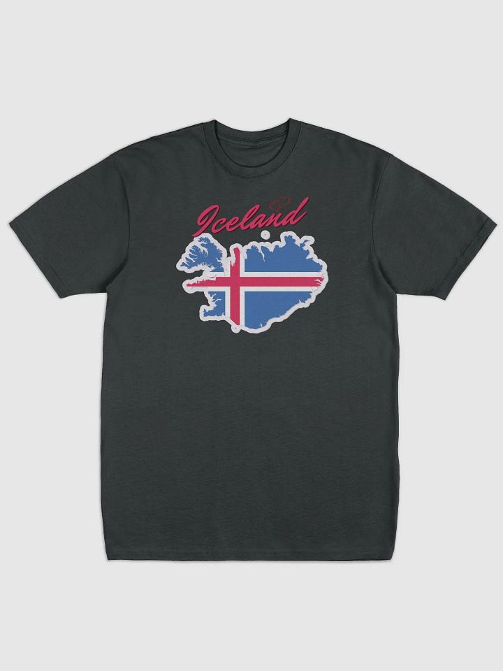 Iceland Flag Map Men's Tee product image (2)