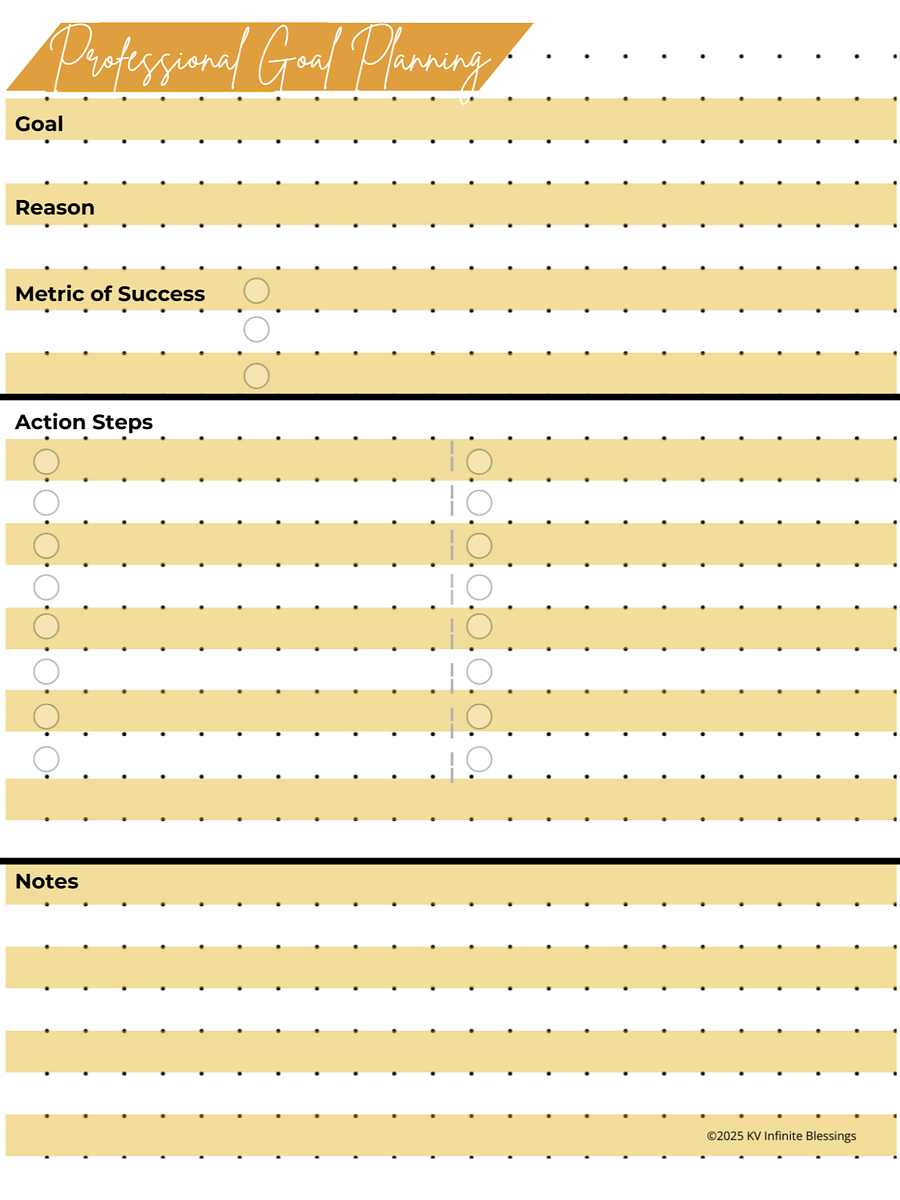 Professional Growth Journal – Printable Bullet Journal Layout for Educators product image (3)