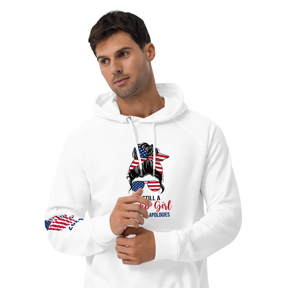 Trump Girl - Unisex Eco Raglan Hoodie product image (12)