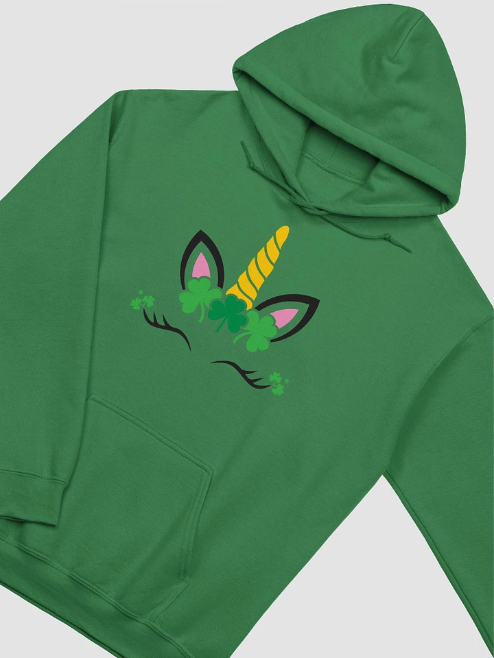 Irish Unicorn ☘️ Gildan Classic Hoodie in Irish Green with Bright, Vibrant Print product image (1)