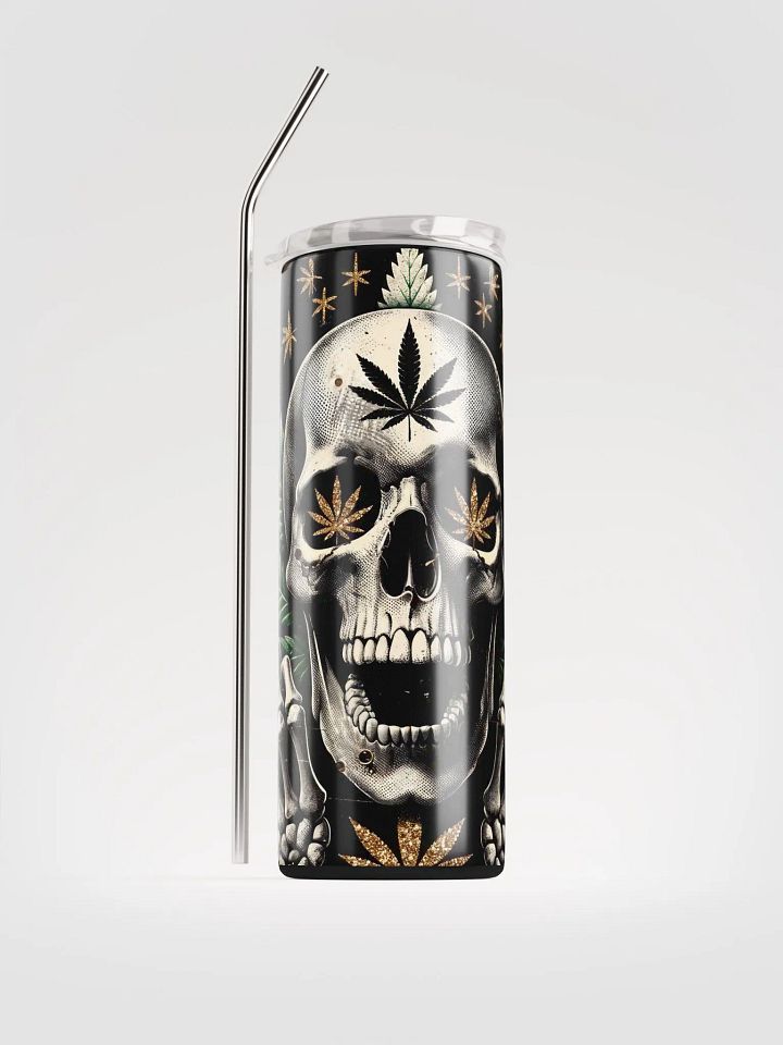 Rebel Leaf Skull Stainless Steel Tumbler product image (1)