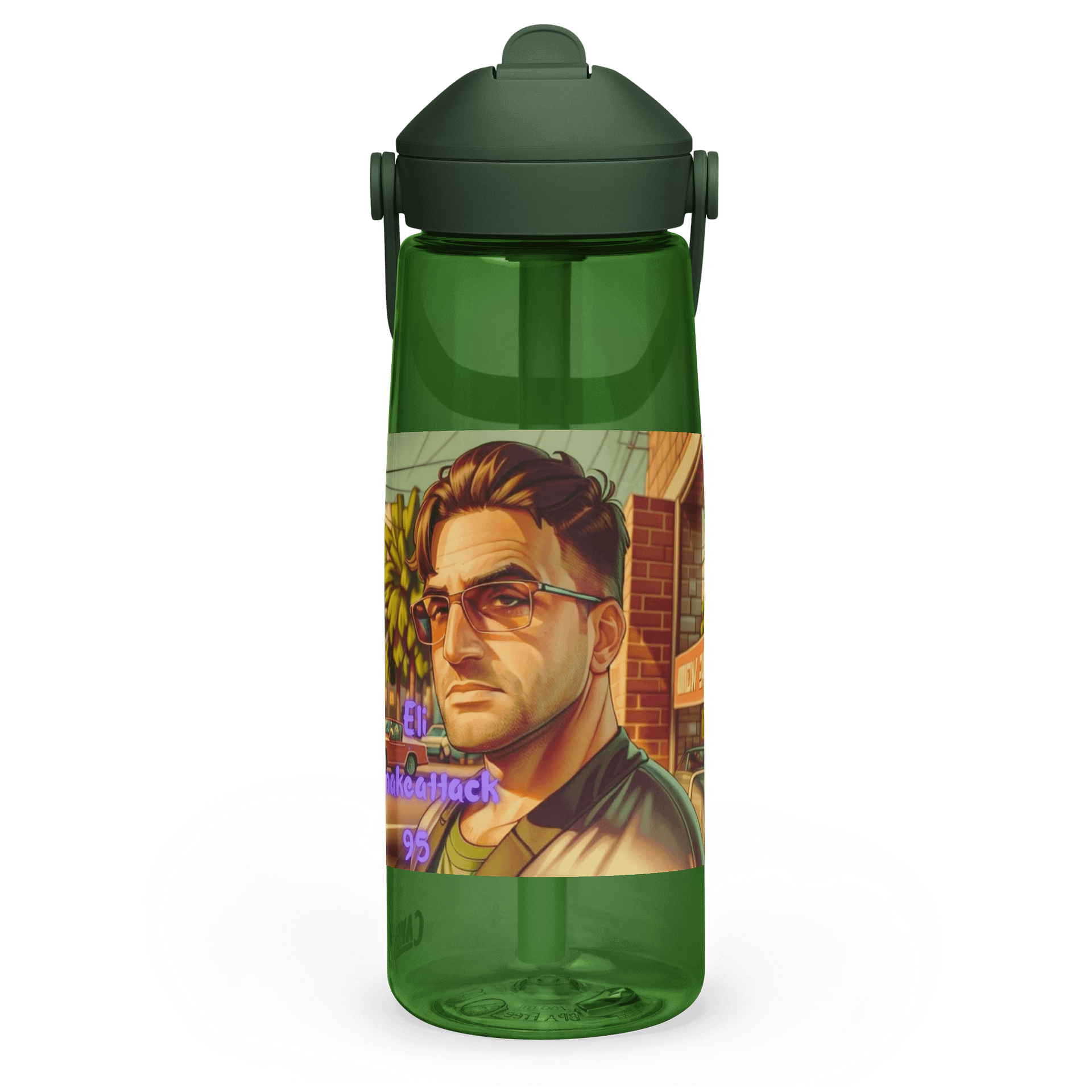 Urban Vigilante Flip Straw Water Bottle product image (3)