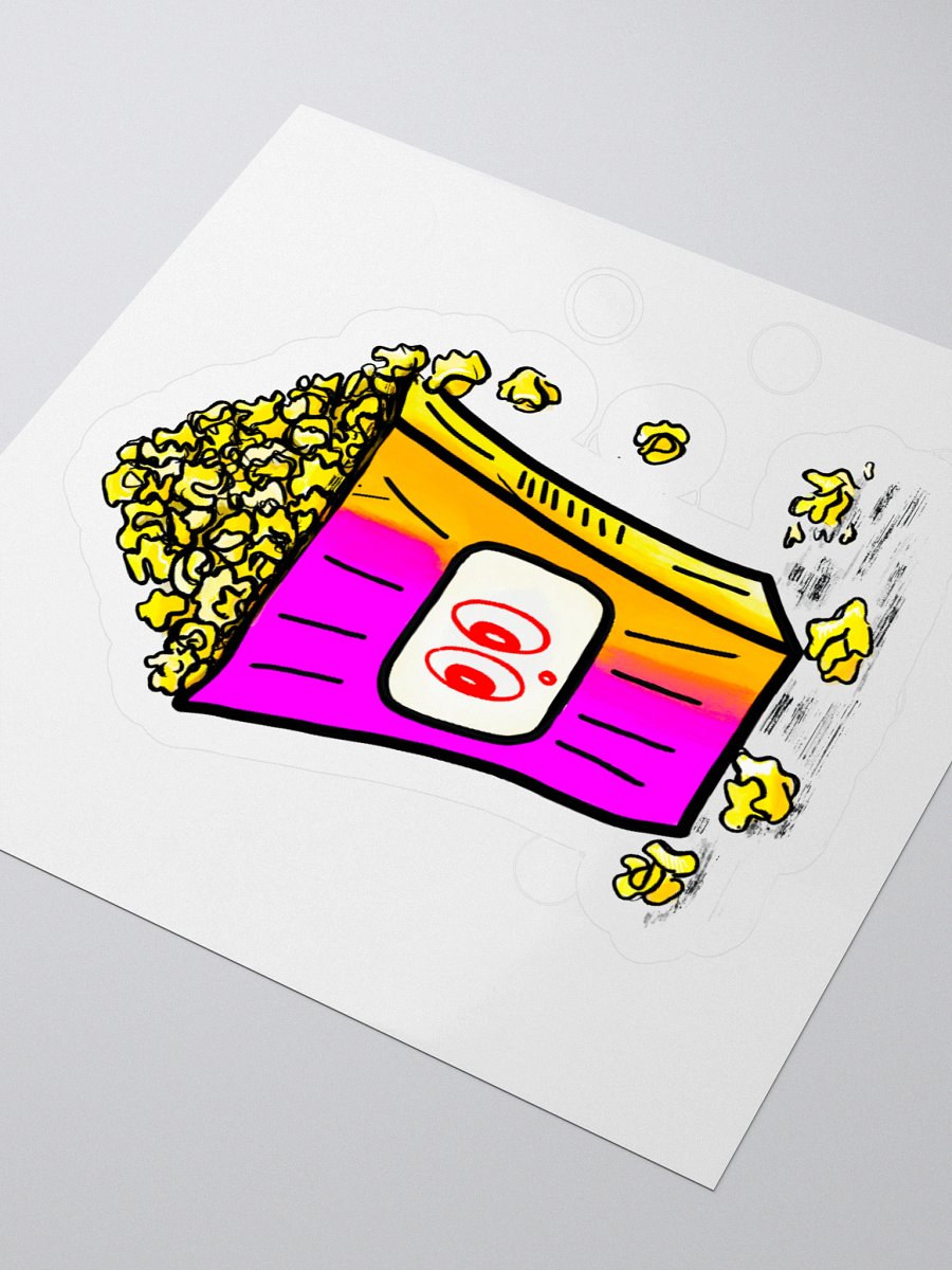 Popcorn Vinyl Stickers (3" x 3") product image (3)