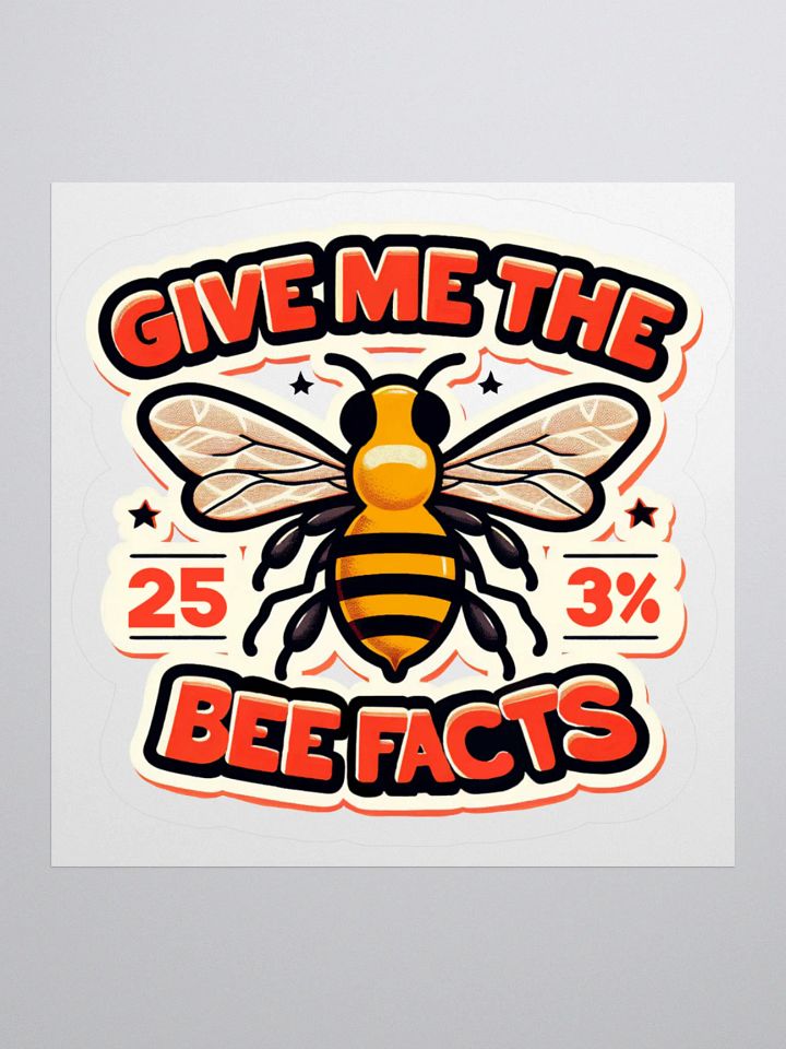 Bee Facts Sticker product image (1)