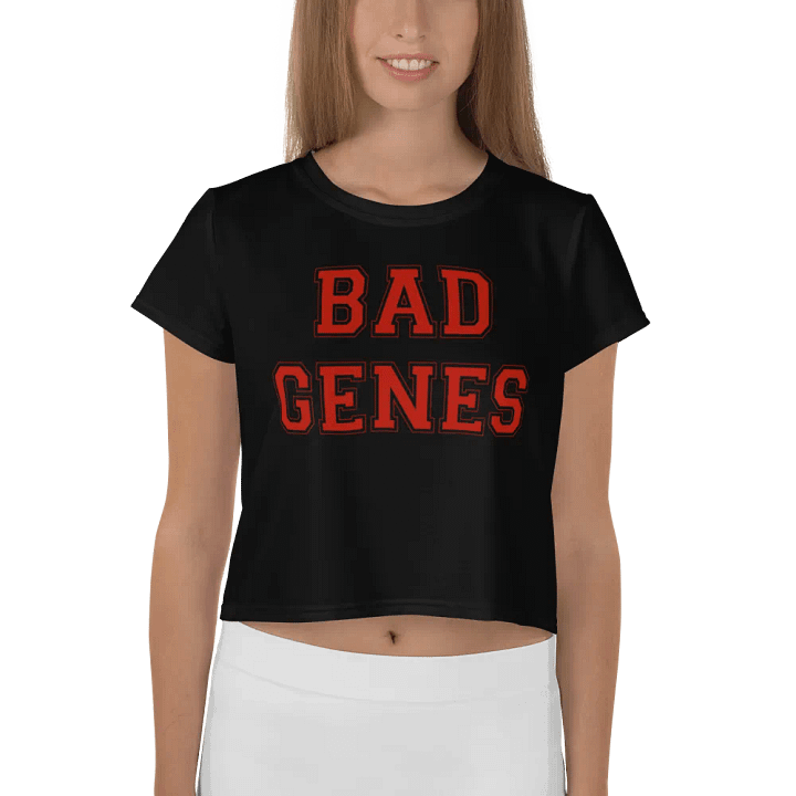 (2 sided) Bad Genes Terrible DNA crop tee product image (2)