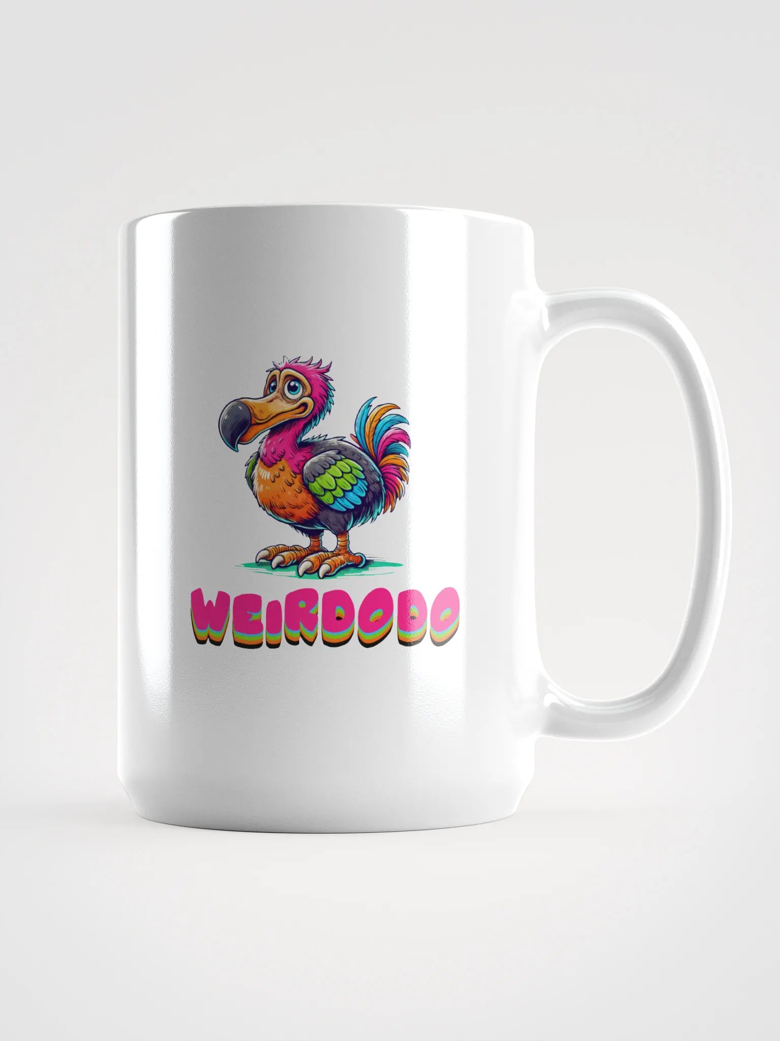 WEIRDODO Weiße Glossy Tasse product image (1)