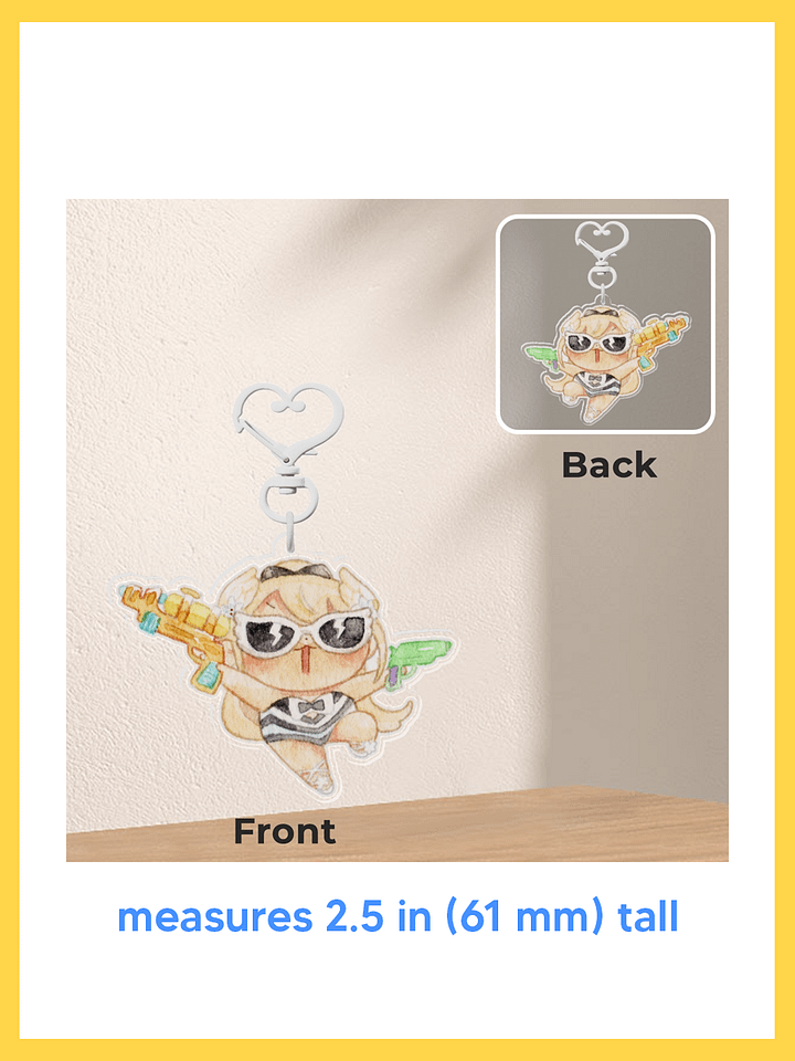 ☀︎ swimsuit Fleur acrylic charm - PREORDER ☀︎ product image (2)
