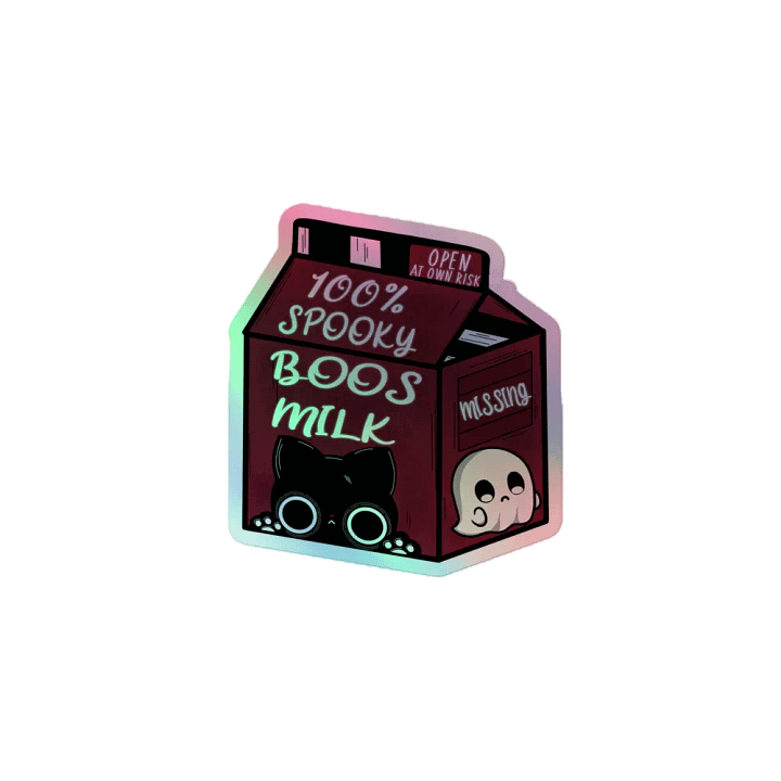 Spooky Boos Milk Holographic Sticker Sheet product image (1)