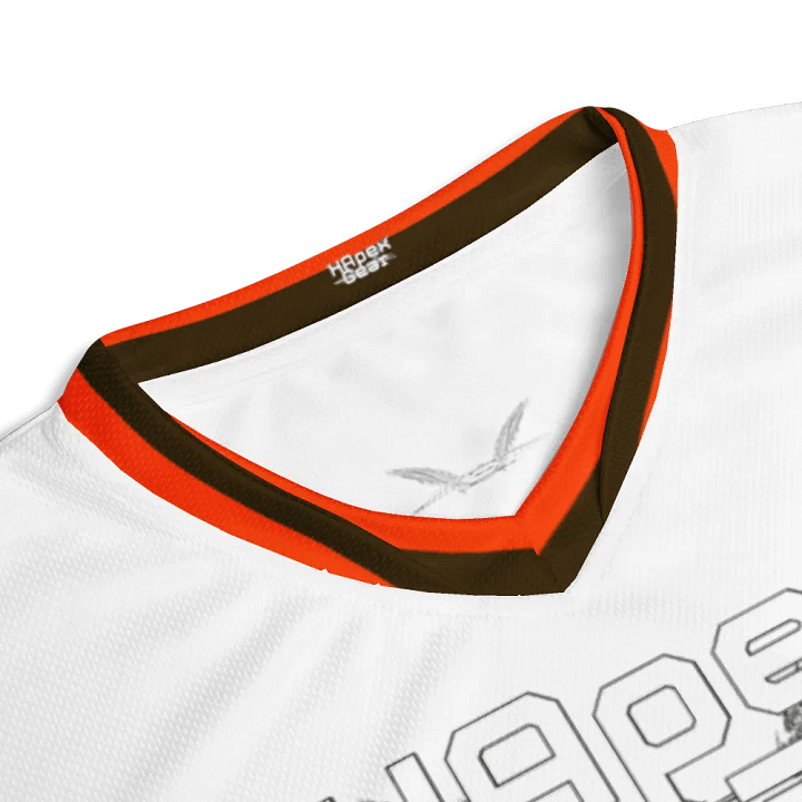 Capital UNCLE BUCK - White - Black HApex Gear Black Logo - Recycled Unisex Sports Jersey product image (2)