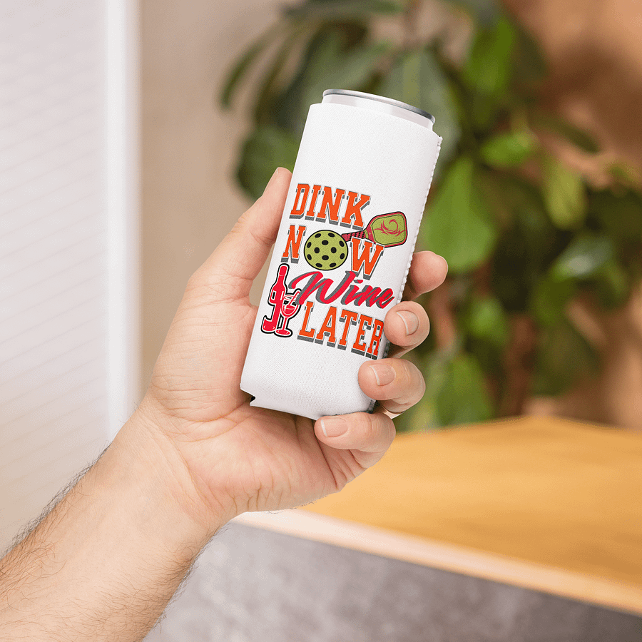 Dink Now Wine Later Pickleball Can Cooler product image (4)