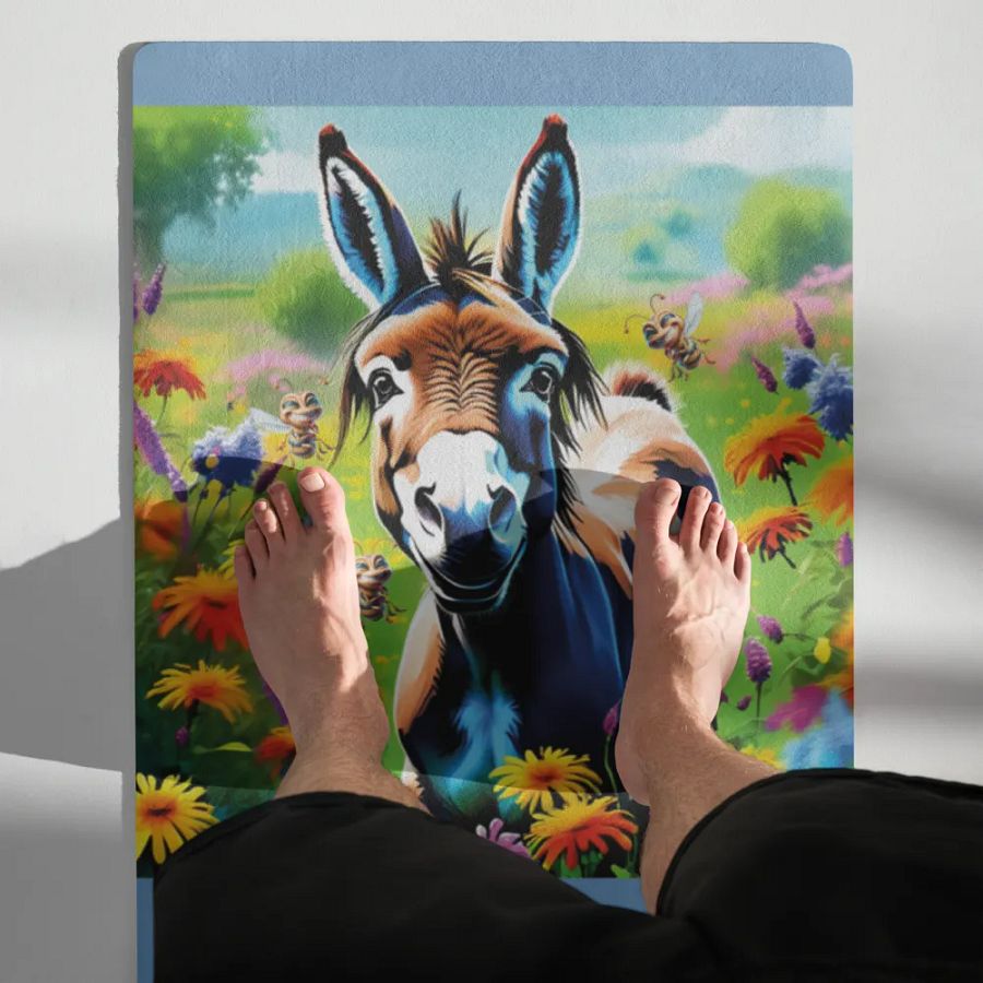 Donkey Don't Bug me Yoga Mat product image (3)