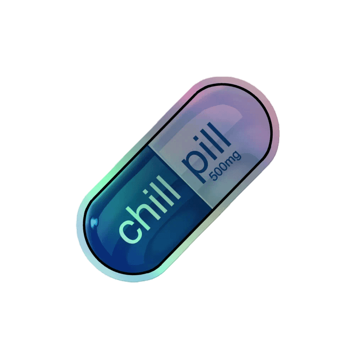 Chill Pill Holo Sticker product image (2)