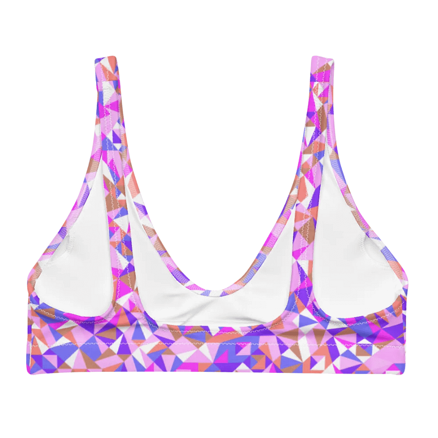 Colorful Vector Patterns Design Padded Bikini Top - v2 product image (1)