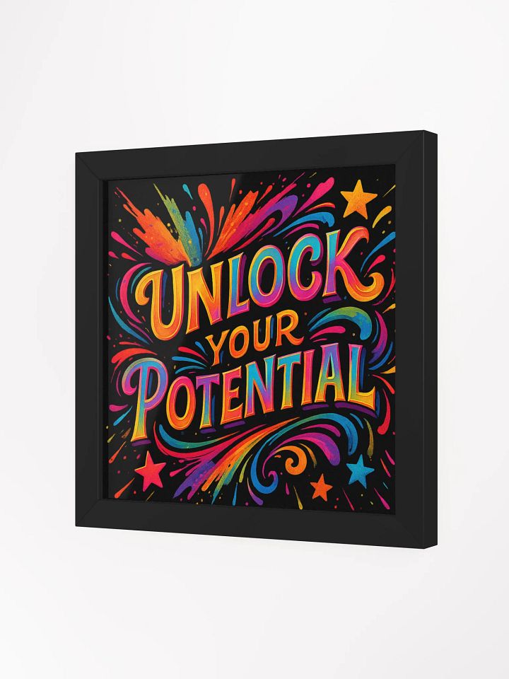 Framed Poster – Unlock Your Potential Motivational Wall Print product image (10)