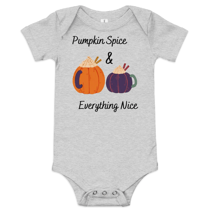 Pumpkin Spice and Everything Nice Baby Bodysuit product image (1)
