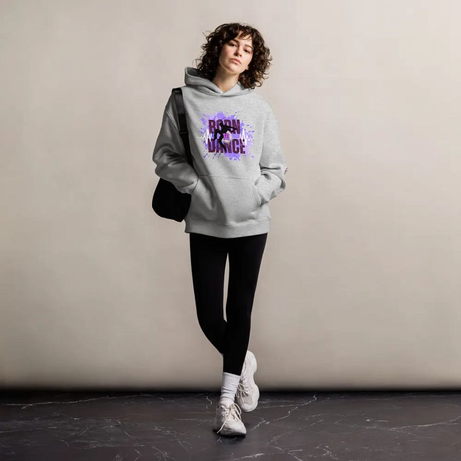 Born to Dance His Silhouette Unisex Oversized Hoodie product image (38)