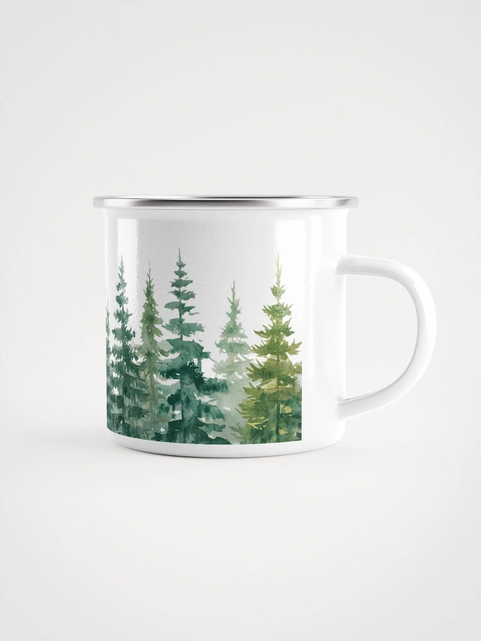 Watercolor Pine Trees Sunset Mug 12oz product image (1)
