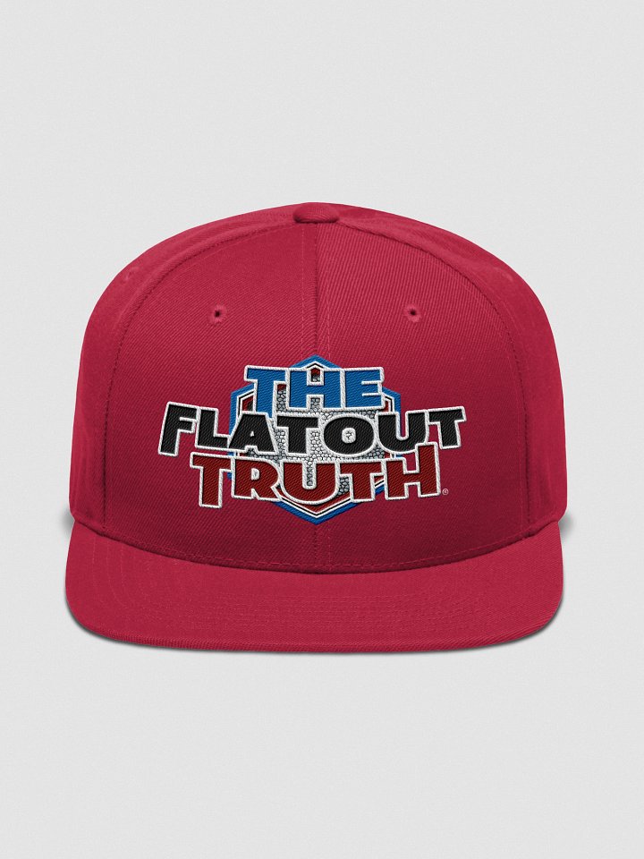 TFOT Bold Blue Hex Flat Snapback Hat product image (1)