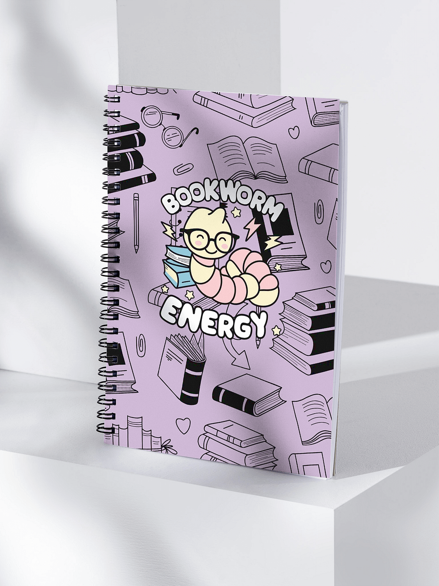 Bookworm Energy Spiral Notebook product image (4)