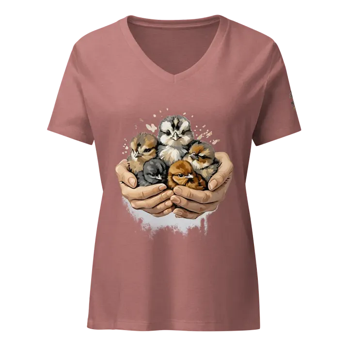 Handful of Fluff | Women’s V-Neck T-Shirt product image (11)