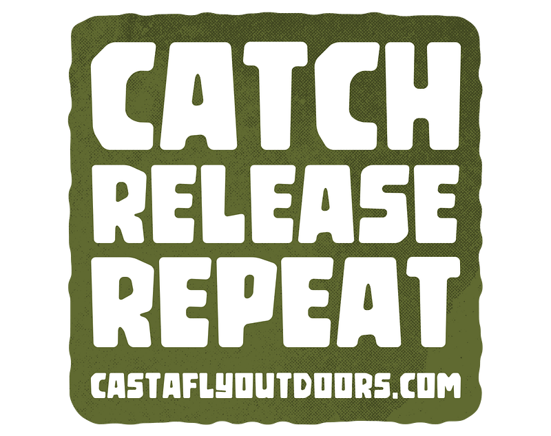 Catch Release Repeat Sticker