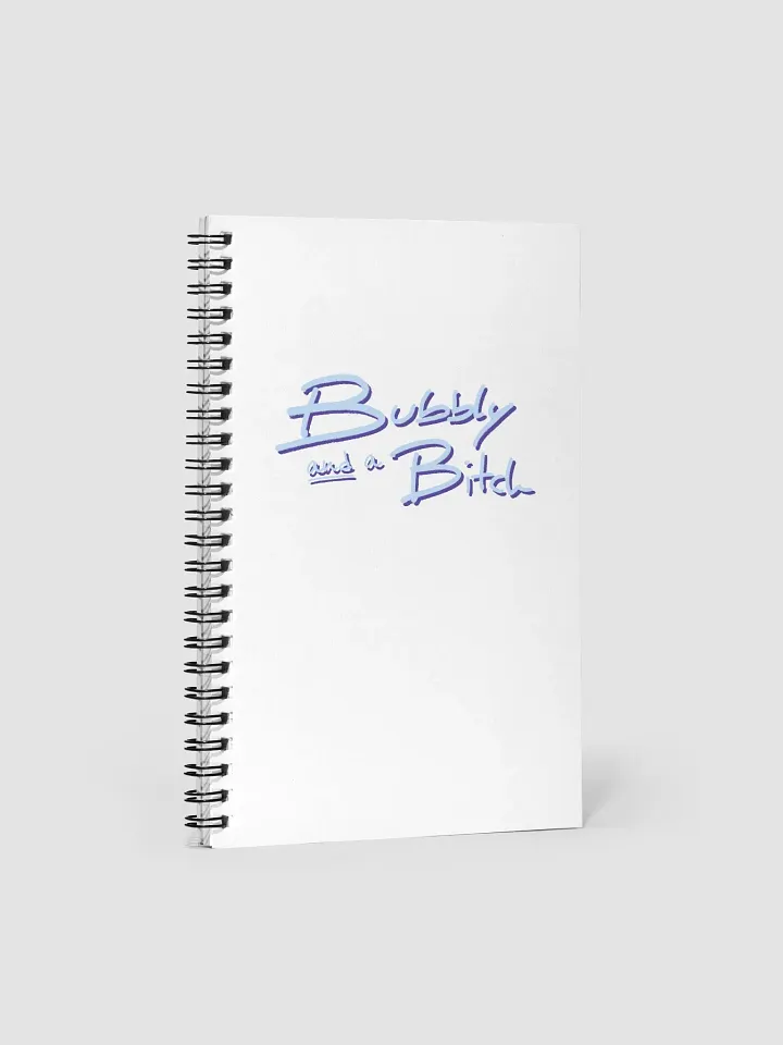 Bubbly and a B*tch (blue and purple shadow design) noteboo product image (1)