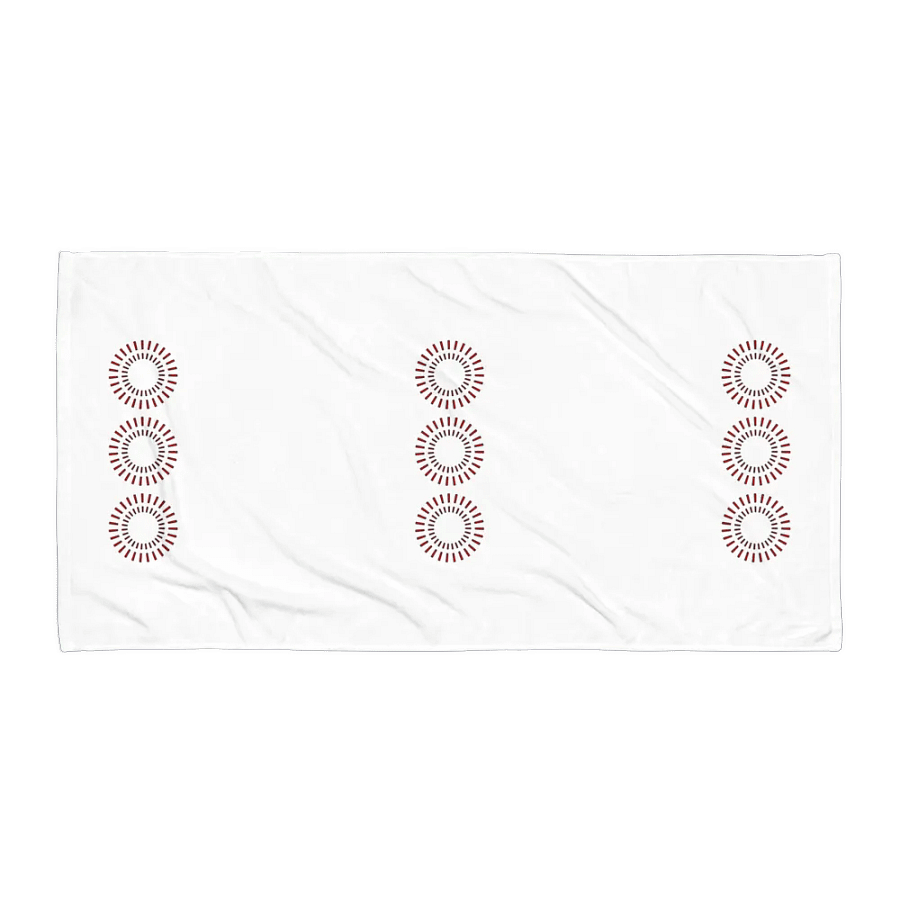 Red Circle Sublimated Towel product image (1)