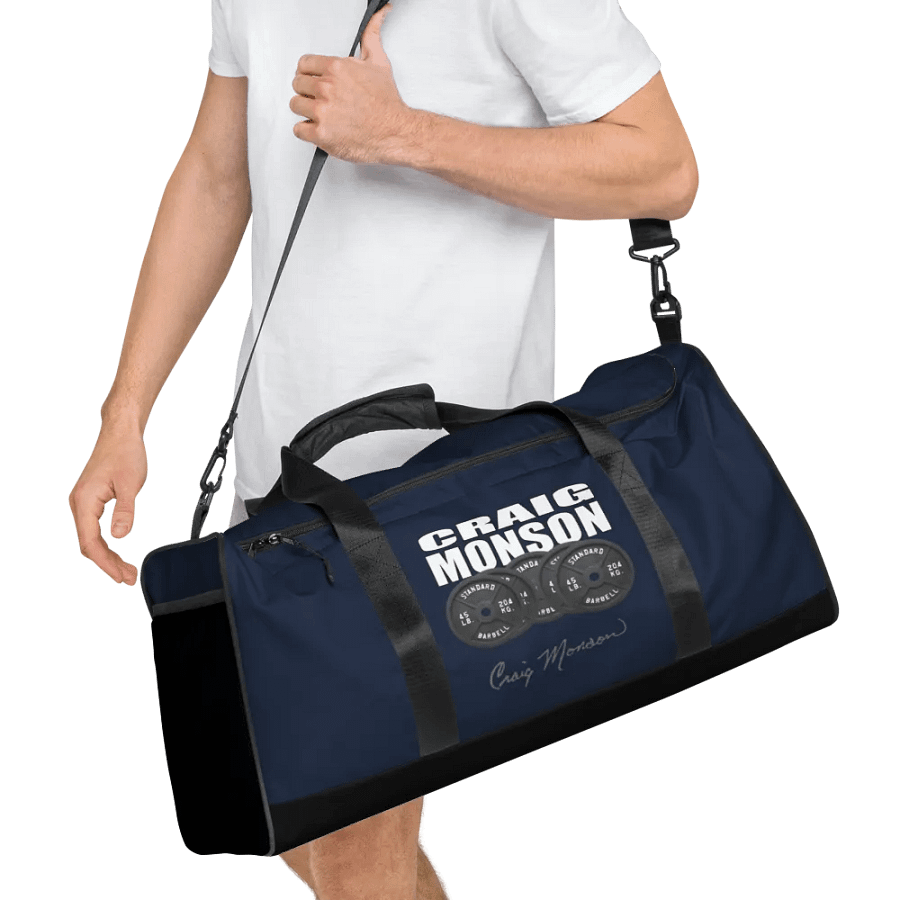 Craig Monson Barbell Signature Collection Navy Blue Gym Bag product image (10)