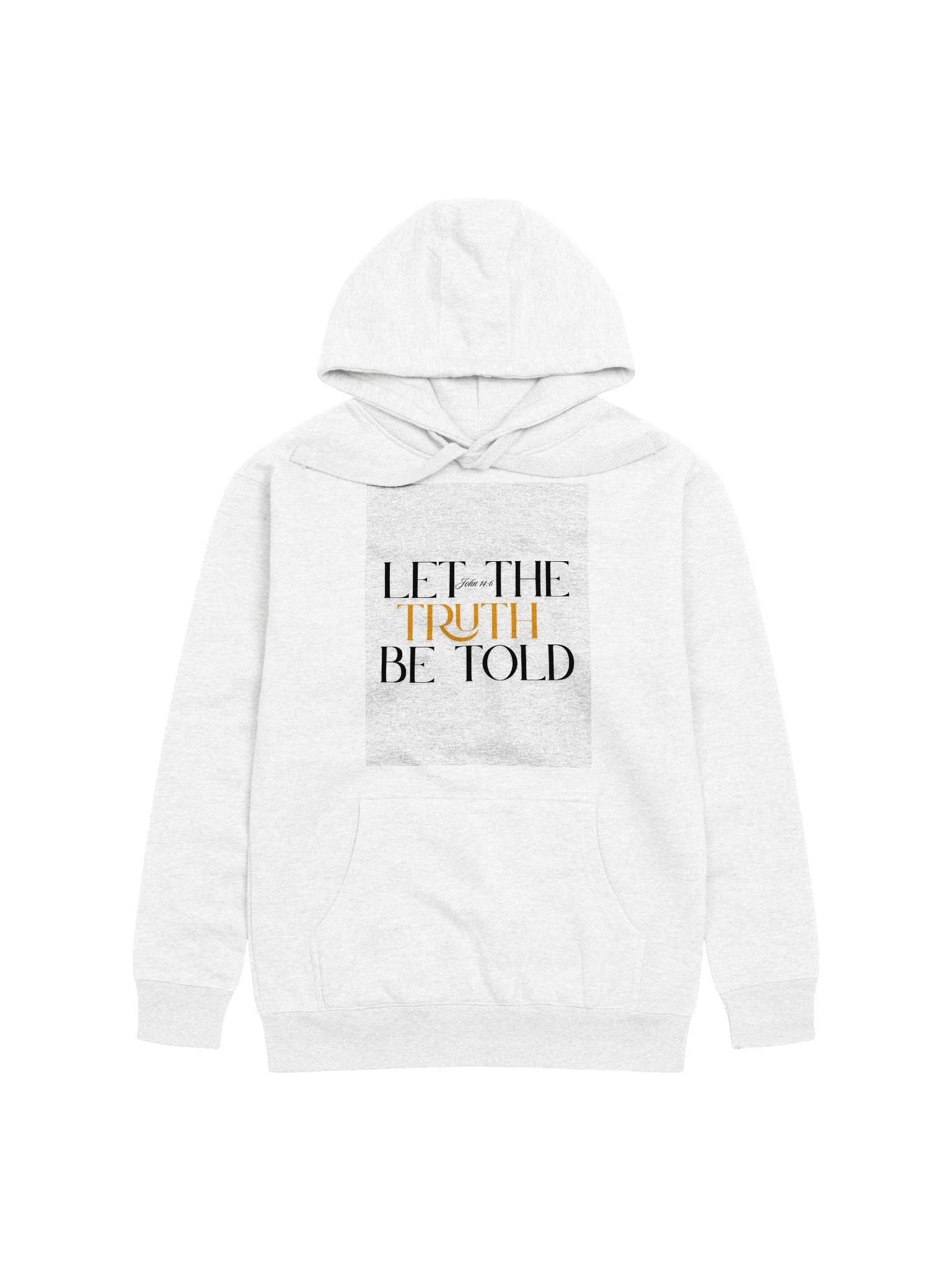 GOLD TRUTH HOODIE- WHITE product image (1)