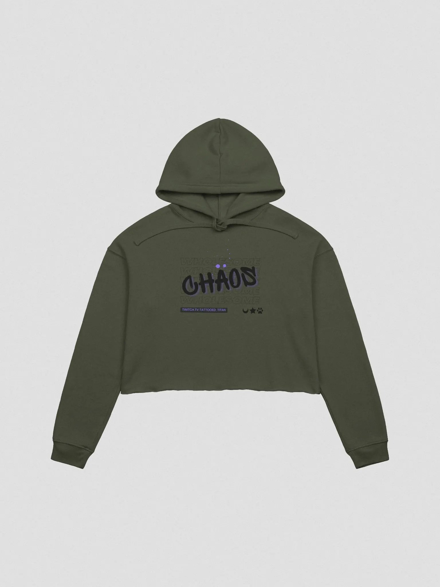 Wholesome Chaos Graffiti Cropped Hoodie product image (3)
