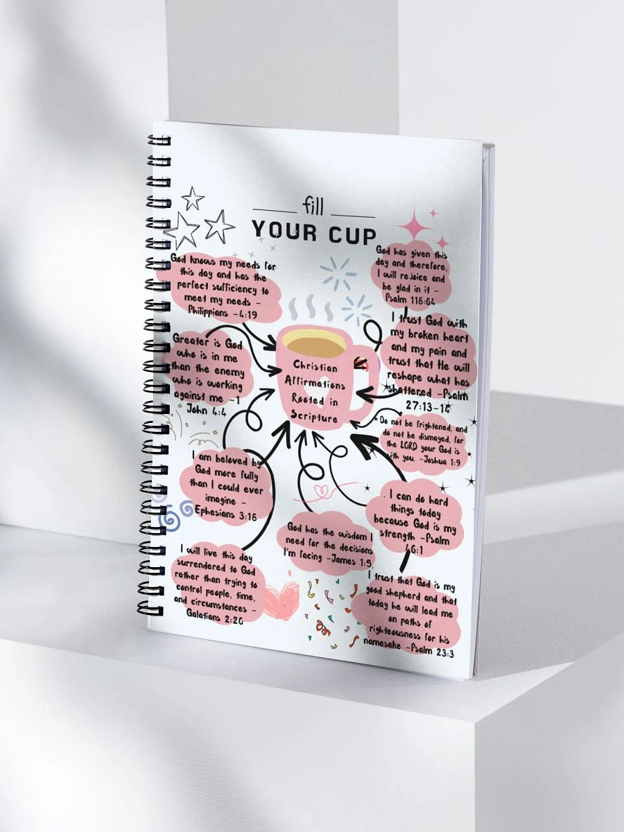 christain affirmations rooted in scripture Spiral Notebook product image (4)