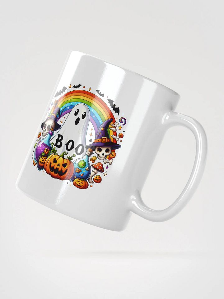 Rainbow Boo Ghost Halloween Coffee Mug product image (4)