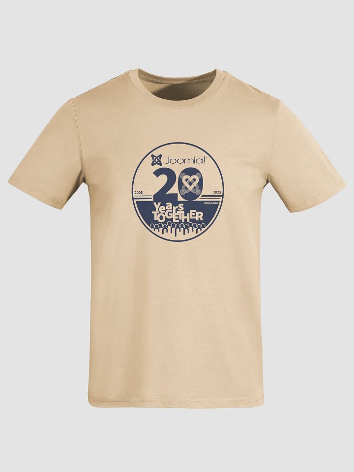 Joomla 20th Anniversary Edition<br /> — Unisex Organic Cotton / Navy — product image (1)