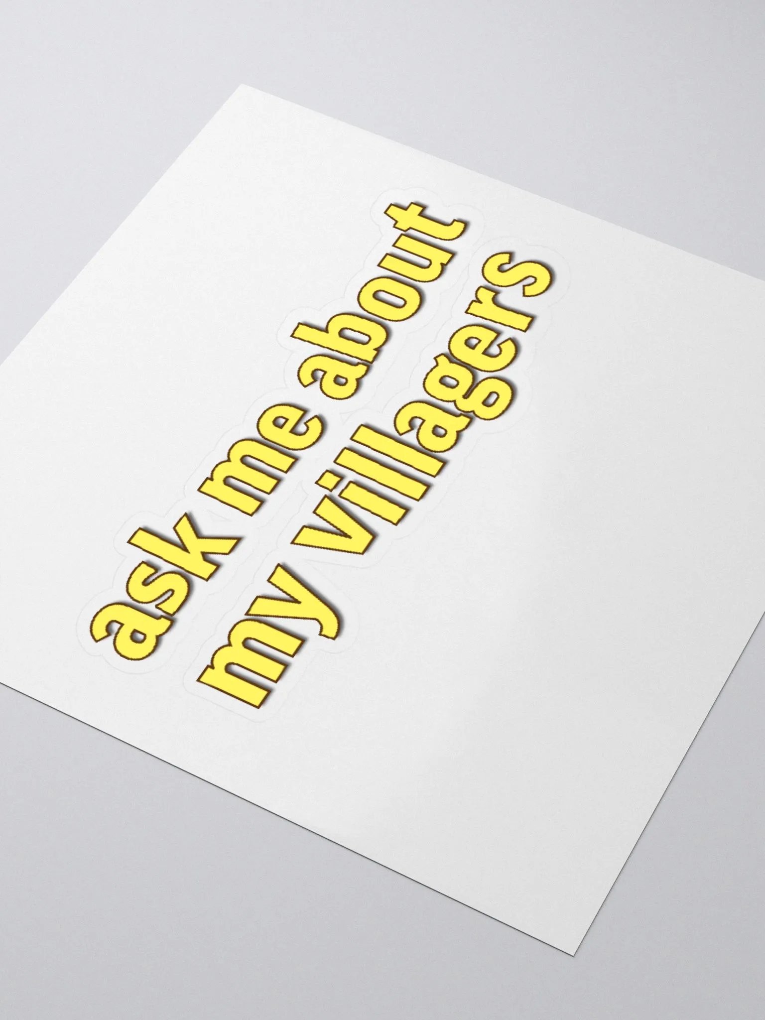 Ask Me About My Villagers Sticker product image (3)