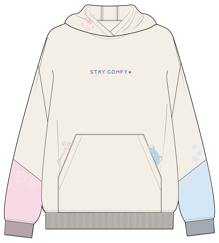 pastel doodle hoodie (pre-order) product image (1)